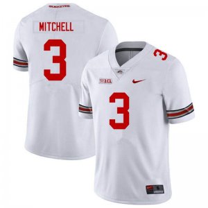 Men's Ohio State Buckeyes #3 Teradja Mitchell White Nike NCAA College Football Jersey Hot OTN4544CH
